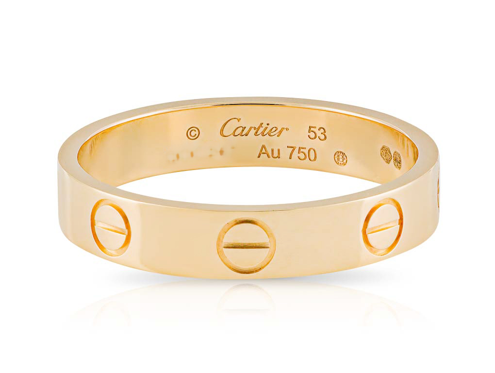 Cartier Small Love 53 18ct Yellow Gold Ring