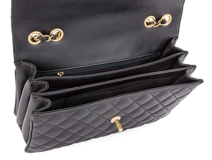 Chanel Black Large Quilted Lambskin Daily Companion Flap - Image 5
