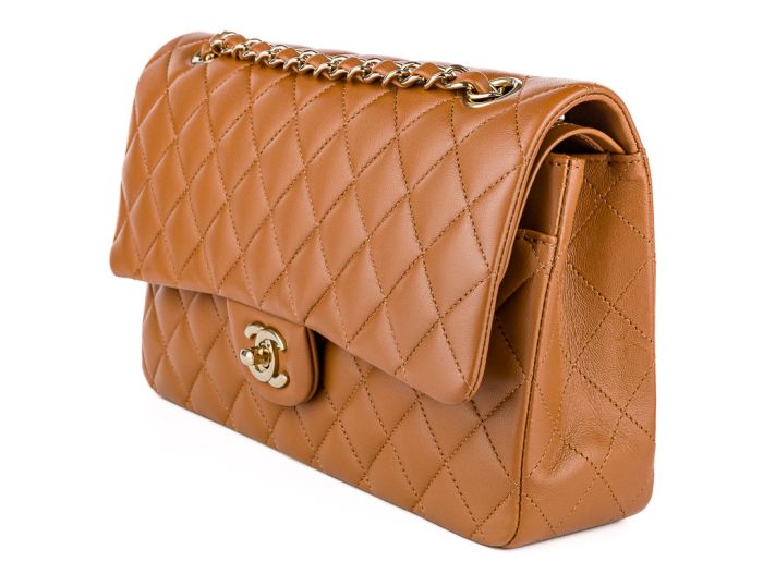 Chanel Brown Classic Medium Double Flap Bag - Image 2