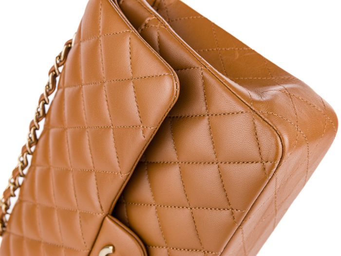 Chanel Brown Classic Medium Double Flap Bag - Image 3