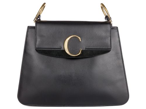 Chloe Black Medium Chloe C Shoulder Bag