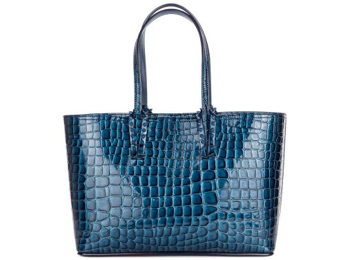 Christian Louboutin Blue Leather Cabata Ali Bag