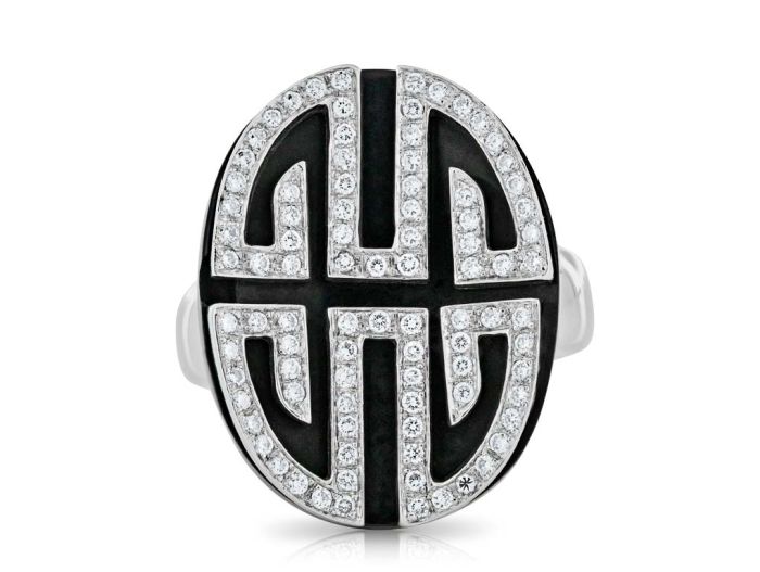 Diamond and Onyx Ring (1)