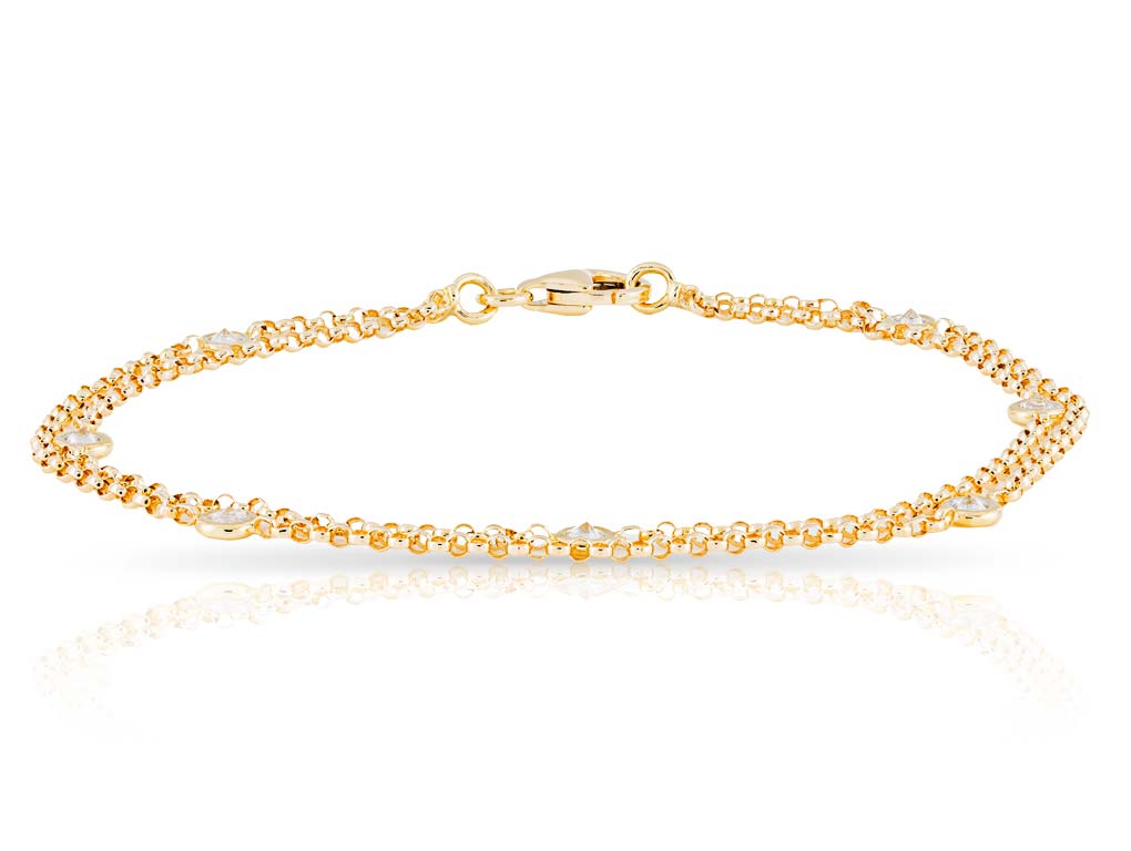 Double Row Diamond Bracelet (1)