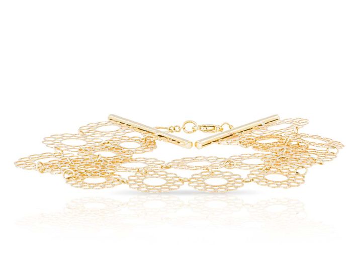 Floral Set of Earrings, Bracelet & Necklace - Image 4