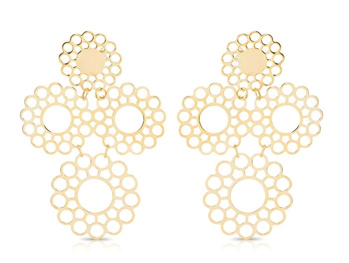 Floral Set of Earrings, Bracelet & Necklace - Image 2