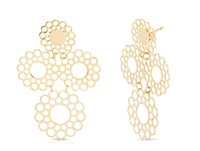 Floral Set of Earrings, Bracelet & Necklace - Image 3