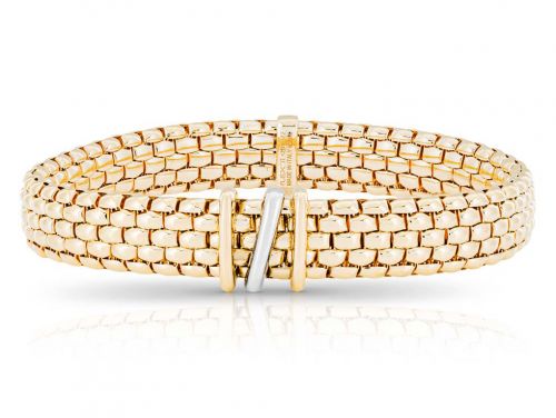 Fope Panorama Exclusive Bracelet in 18ct Yellow and White Gold