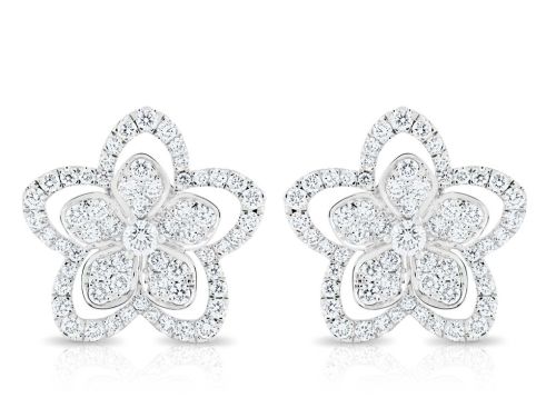 Graff Wild Flower Diamond Stud Earrings (1)