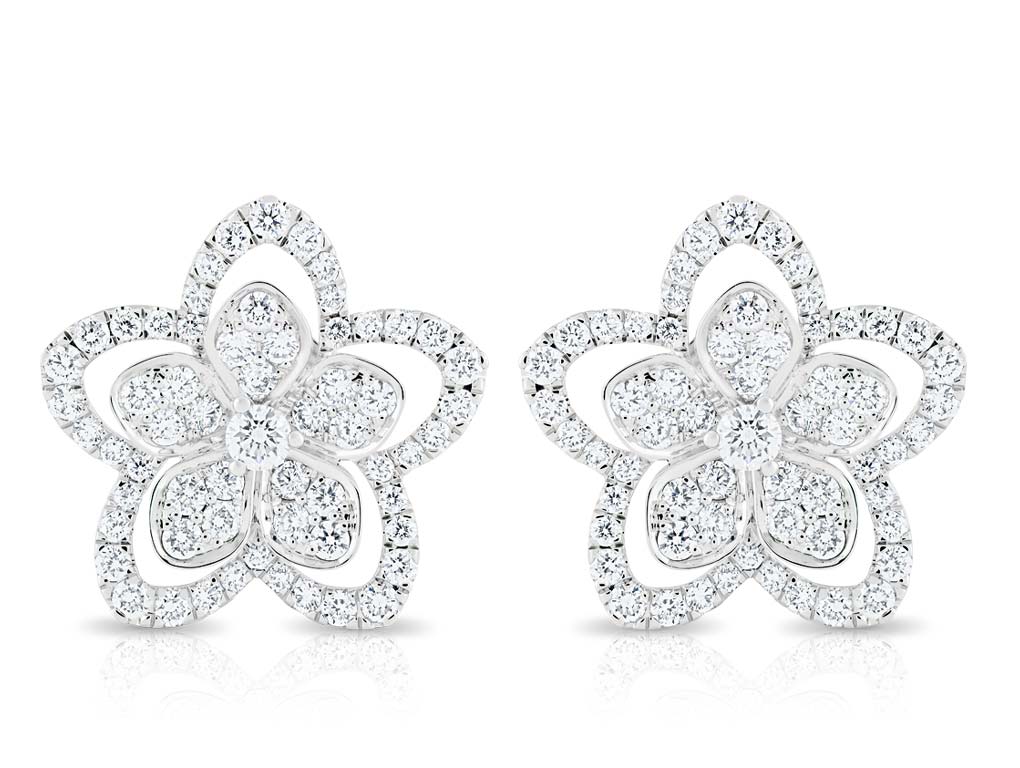 Graff Wild Flower Diamond Stud Earrings (1)