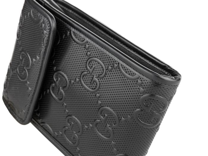 Gucci Black GG Logo Embossed Mini Bag - Image 3