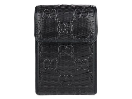 Gucci Black GG Logo Embossed Mini Bag