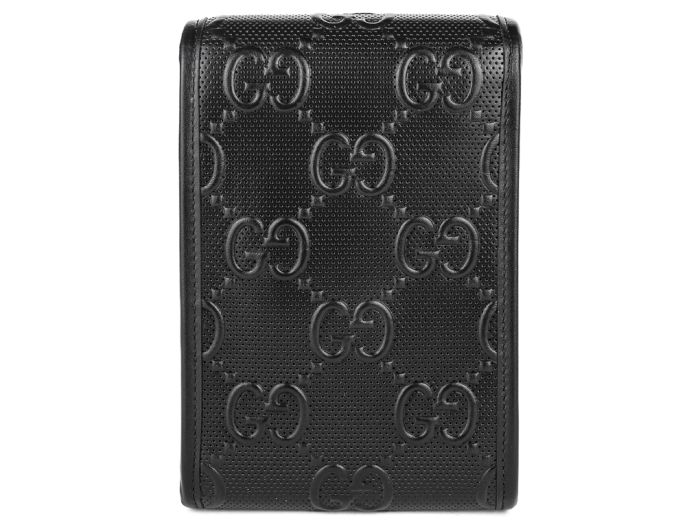 Gucci Black GG Logo Embossed Mini Bag - Image 5