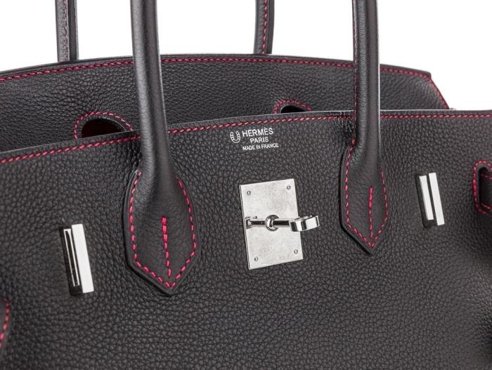 Hermes Birkin 30 HSS Black & Red Bag - Image 5
