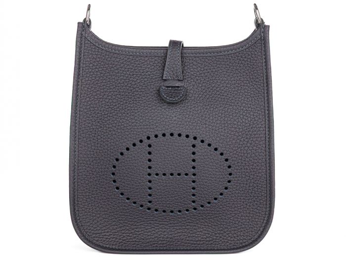 Hermes Mini 16cm Black Evelyne Crossbody Bag