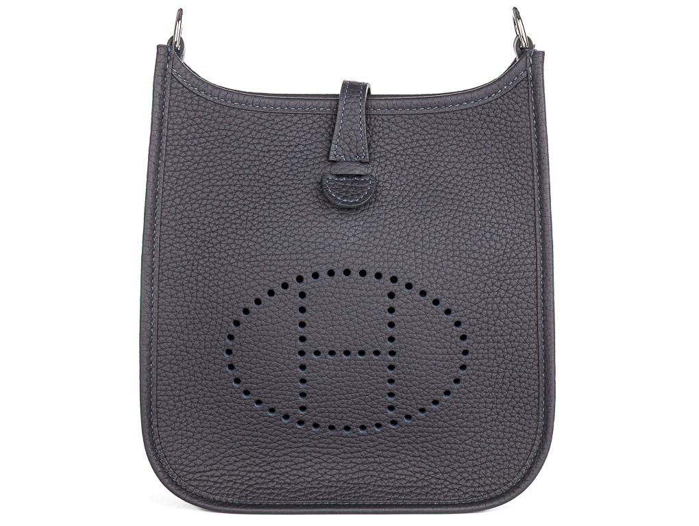 Hermes Mini 16cm Black Evelyne Crossbody Bag