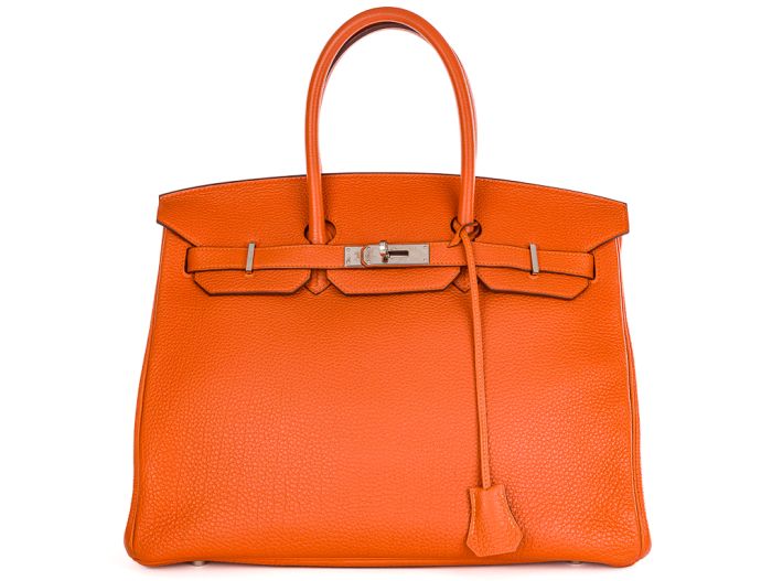 Hermes Orange Birkin 35cm Bag