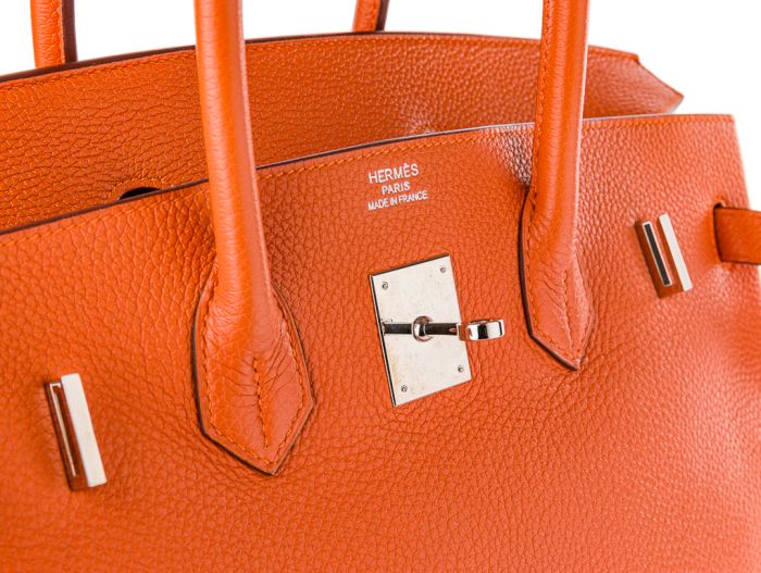 Hermes Orange Birkin 35cm Bag - Image 5
