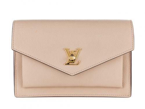 Louis Vuitton Beige Mylockme Chain Pochette Bag