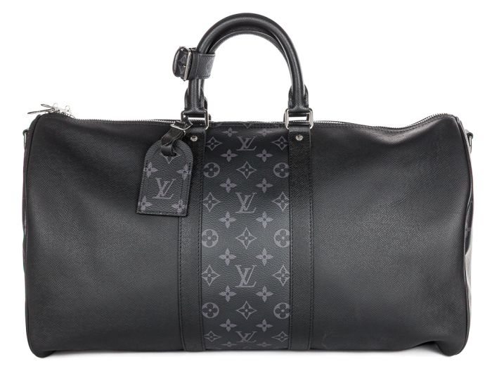 Louis Vuitton Black Keepall 50 Bandoulière Bag