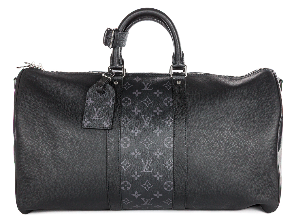 Louis Vuitton Black Keepall 50 Bandoulière Bag