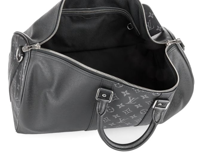 Louis Vuitton Black Keepall 50 Bandoulière Bag - Image 4