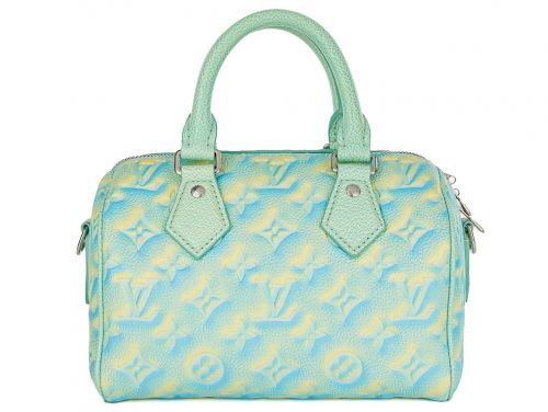 Louis Vuitton Water Green Empreinte Monogram Summer Stardust Speedy 20 Bag