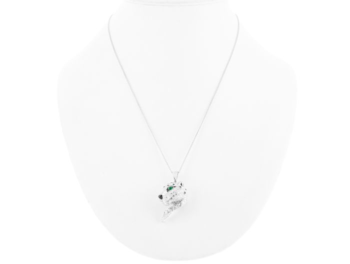 Panther Diamond Onyx Necklace - Image 2