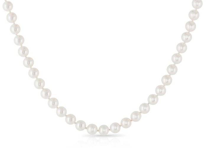 Pearl & Diamond Choker 18ct Yellow Gold (1)