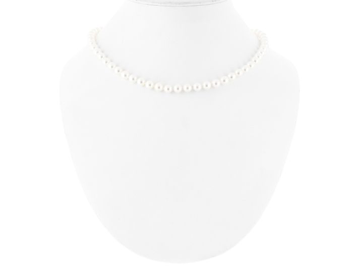 Pearl & Diamond Choker 18ct Yellow Gold (3)