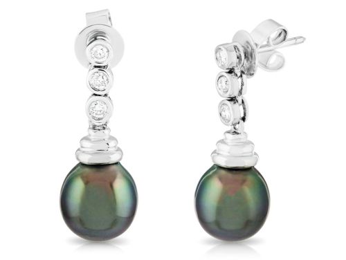 Pearl & Diamond Earrings (2)