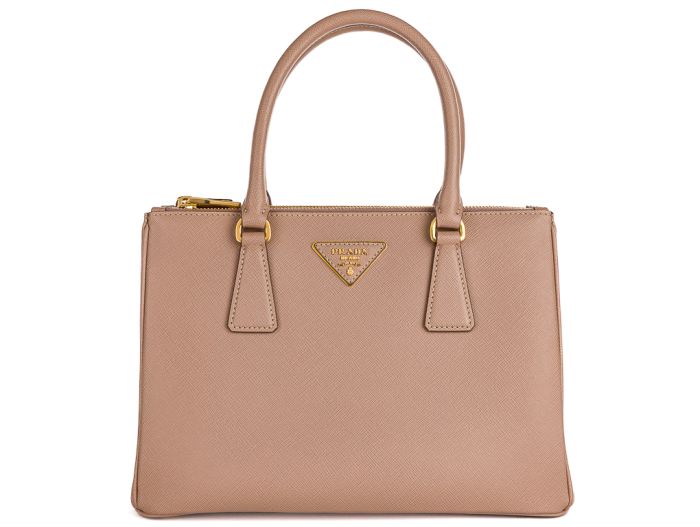 Prada Medium Powder Pink Galleria Saffiano Leather Bag