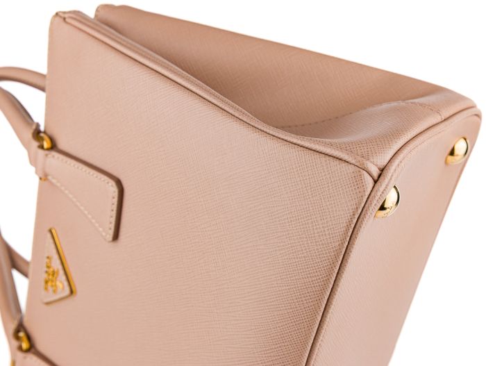 Prada Medium Powder Pink Galleria Saffiano Leather Bag - Image 3