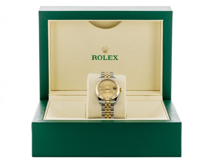Rolex Lady-Datejust Steel Yellow Gold Diamond 31mm Watch - Image 5