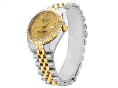 Rolex Lady-Datejust Steel Yellow Gold Diamond 31mm Watch