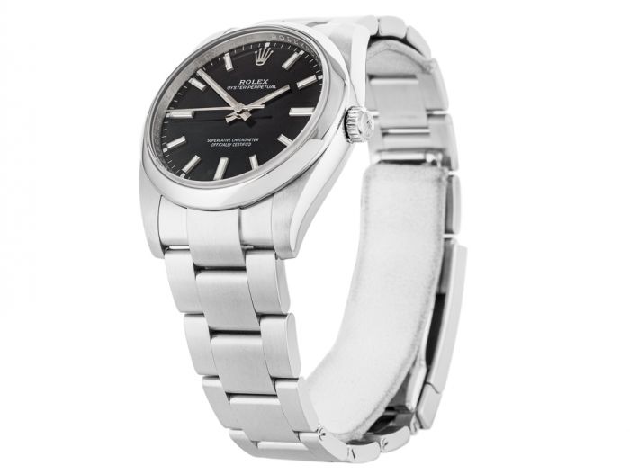 Rolex Oyster Perpetual Black 34mm Watch - Image 2