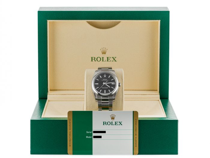Rolex Oyster Perpetual Black 34mm Watch - Image 5