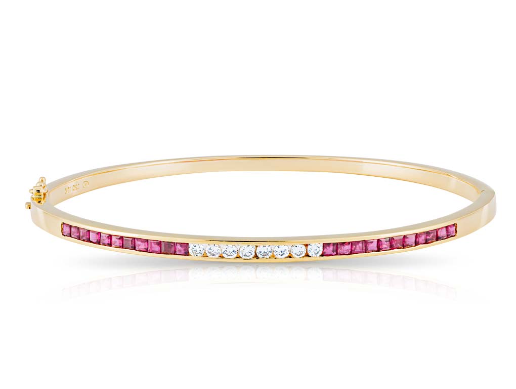 Ruby and Diamond Bangle (1)