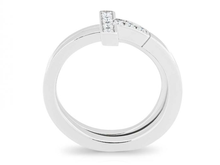 Tiffany & Co Diamond T Ring - Image 3