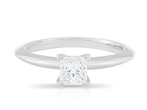 Tiffany Princess Cut Solitaire 0.51ct Diamond Ring (1)