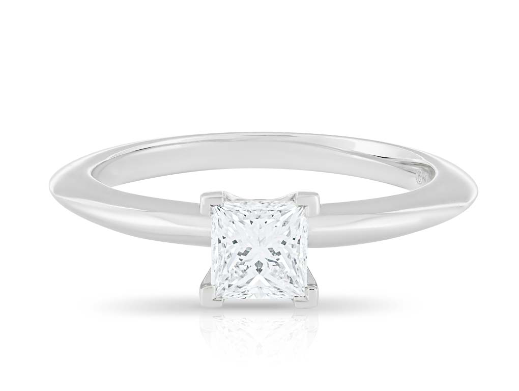 Tiffany Princess Cut Solitaire 0.51ct Diamond Ring (1)