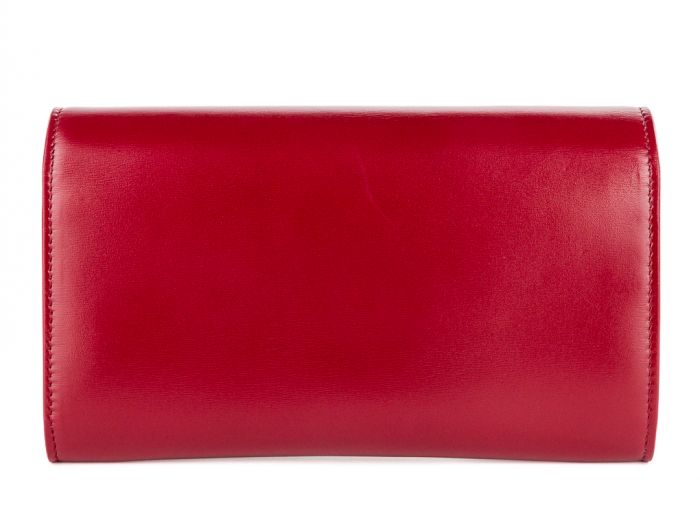 Yves Saint Laurent Red Le Maillon Chain Wallet