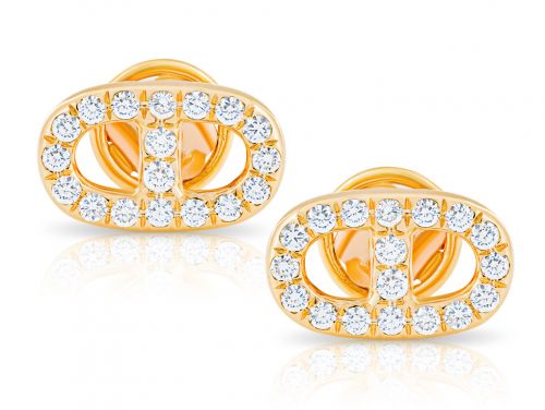 0.61ct Diamond Link Earrings