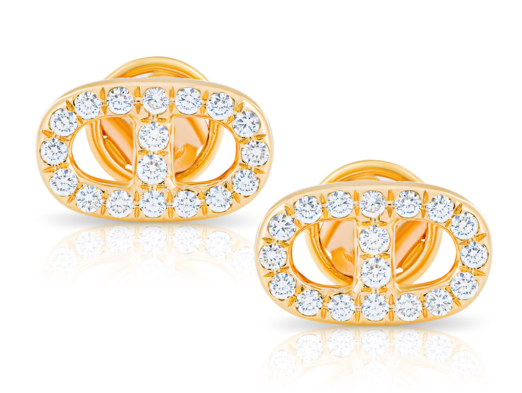 0.61ct Diamond Link Earrings