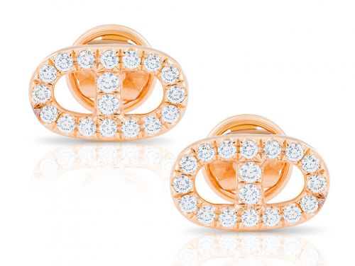 0.61ct Diamond Link Earrings
