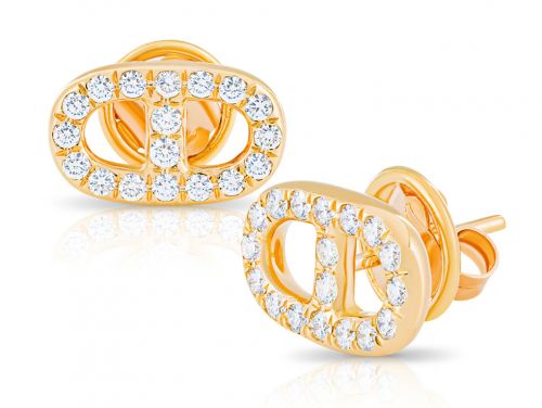 0.61ct Diamond Link Earrings