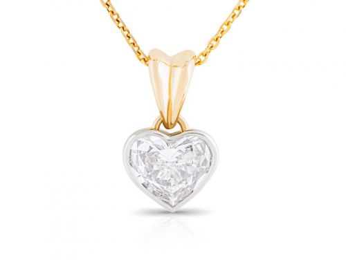 1.00ct Diamond Heart Pendant (1)