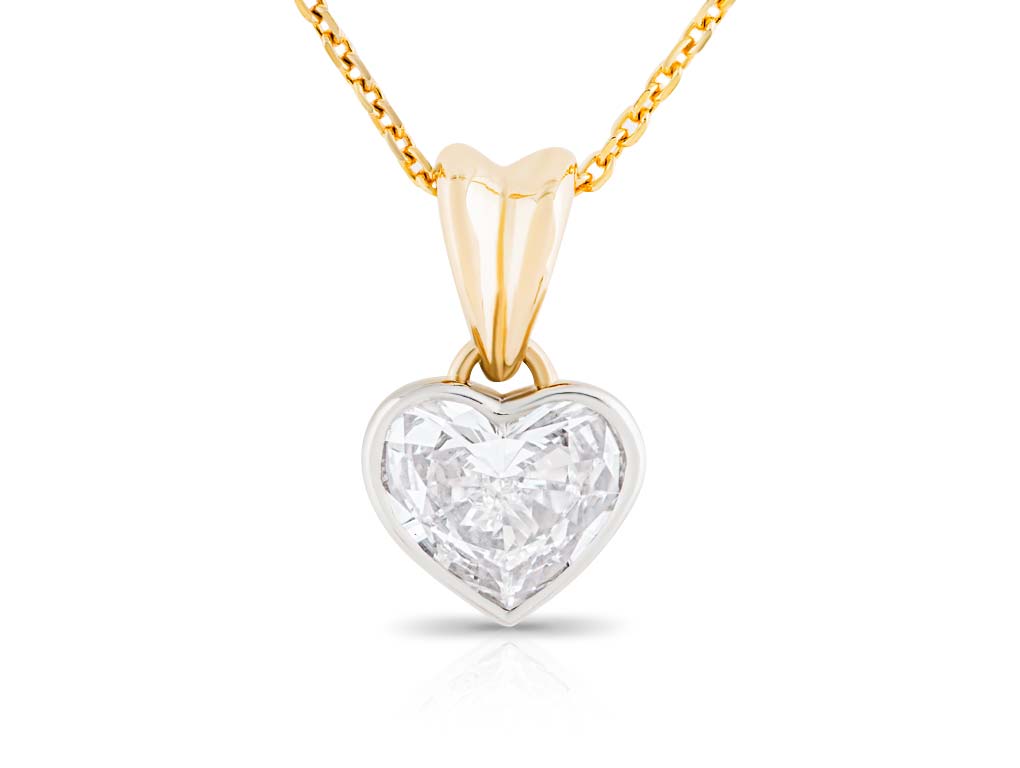 1.00ct Diamond Heart Pendant (1)