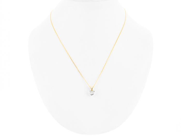 1.00ct Diamond Heart Pendant (3)