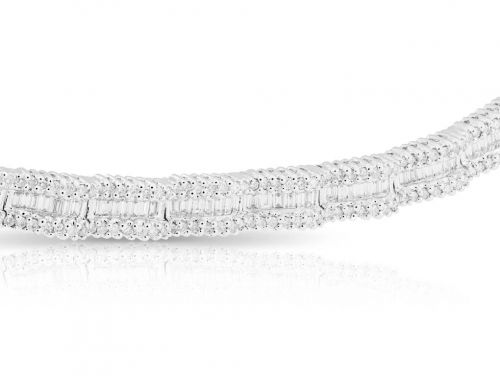 1.70ct Round Brilliant and Baguette Cut Bracelet (1)